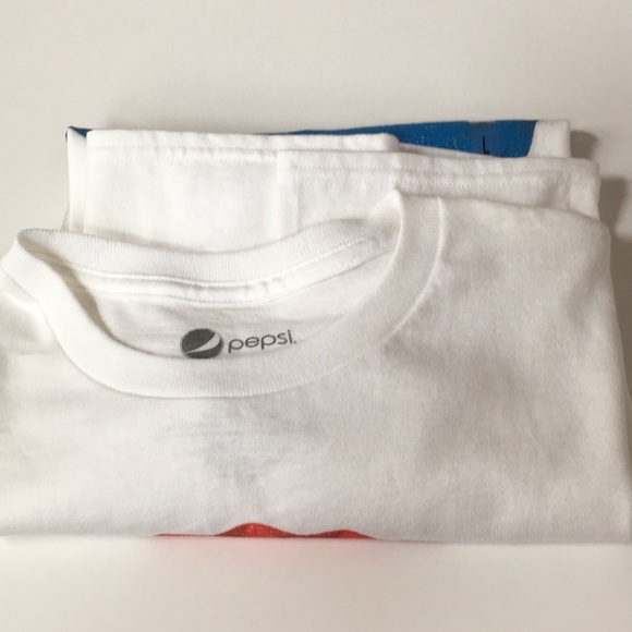 L PEPSI COLA VINTAGE BOTTLE CAP LOGO SHIRT 70s vibe cotton t-shirt LARGE - Picture 2 of 4